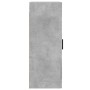 Armario de pared madera ingeniería gris hormigón 34,5x34x90 cm de vidaXL, Aparadores - Ref: Foro24-830520, Precio: 48,67 €, D...