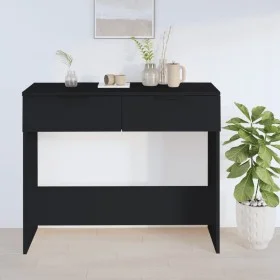 Mesa consola madera de ingeniería negro 90x36x75 cm de vidaXL, Mesas auxiliares - Ref: Foro24-811332, Precio: 54,50 €, Descue...
