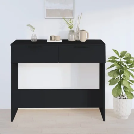 Mesa consola madera de ingeniería negro 90x36x75 cm de vidaXL, Mesas auxiliares - Ref: Foro24-811332, Precio: 54,50 €, Descue...