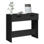 Mesa consola madera de ingeniería negro 90x36x75 cm de vidaXL, Mesas auxiliares - Ref: Foro24-811332, Precio: 55,12 €, Descue...