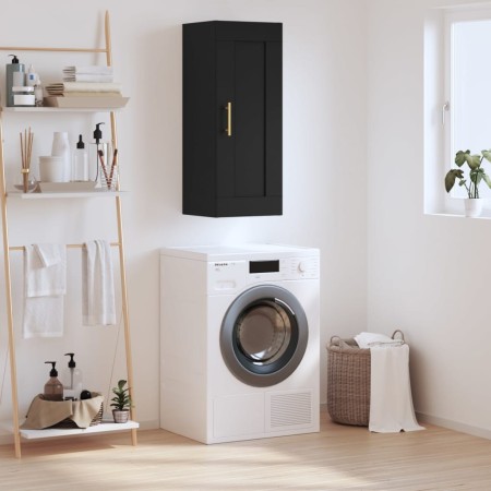 Armario de pared madera de ingeniería negro 34,5x34x90 cm de vidaXL, Aparadores - Ref: Foro24-830485, Precio: 57,17 €, Descue...