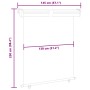 Toldo lateral de balcón rojo 145x250 cm en Sombrillas | Comprar online en Foru.es