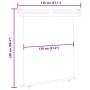 Toldo lateral de balcón marrón 145x250 cm en Sombrillas | Comprar online en Foru.es