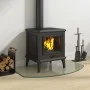 Placa de vidrio para chimenea 80x50 cm de vidaXL, Cristal - Ref: Foro24-324145, Precio: 49,19 €, Descuento: %