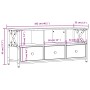 Mueble de TV hierro y madera contrachapada negro 102x33x45 cm de vidaXL, Muebles TV - Ref: Foro24-831788, Precio: 75,76 €, De...
