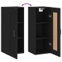 Armario de pared madera de ingeniería negro 34,5x34x90 cm de vidaXL, Aparadores - Ref: Foro24-830501, Precio: 51,55 €, Descue...