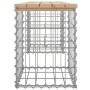 Banco de jardín diseño gaviones madera maciza pino 103x31x42 cm de vidaXL, Bancos de jardín - Ref: Foro24-834329, Precio: 60,...