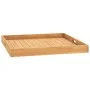 Bandeja de madera de teca maciza 70x70 cm de vidaXL, Fuentes para servir - Ref: Foro24-315459, Precio: 96,91 €, Descuento: %