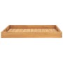 Bandeja de madera de teca maciza 70x70 cm de vidaXL, Fuentes para servir - Ref: Foro24-315459, Precio: 102,46 €, Descuento: %