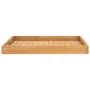 Bandeja de madera de teca maciza 70x70 cm de vidaXL, Fuentes para servir - Ref: Foro24-315459, Precio: 96,91 €, Descuento: %