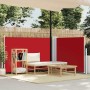 Toldo lateral retráctil rojo 100x600 cm en Sombrillas | Comprar online en Foru.es