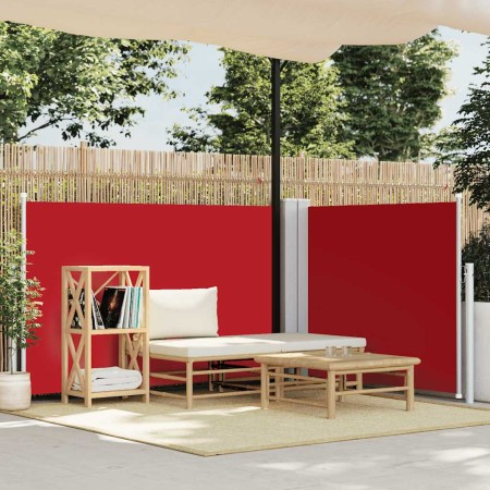 Toldo lateral retráctil rojo 100x600 cm en Sombrillas | Comprar online en Foru.es