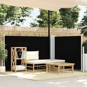 Toldo lateral retráctil negro 120x600 cm en Sombrillas | Comprar online en Foru.es