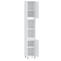 Armario de baño madera contrachapada blanco 30x30x190 cm de vidaXL, Tocadores de baño - Ref: Foro24-831524, Precio: 103,85 €,...