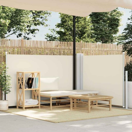 Toldo lateral retráctil color crema 120x600 cm en Sombrillas | Comprar online en Foru.es