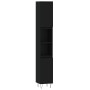 Armario de baño madera contrachapada negro 30x30x190 cm de vidaXL, Tocadores de baño - Ref: Foro24-831533, Precio: 85,60 €, D...