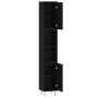 Armario de baño madera contrachapada negro 30x30x190 cm de vidaXL, Tocadores de baño - Ref: Foro24-831533, Precio: 85,60 €, D...