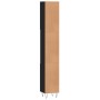 Armario de baño madera contrachapada negro 30x30x190 cm de vidaXL, Tocadores de baño - Ref: Foro24-831533, Precio: 85,60 €, D...