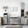Armario de baño madera contrachapada gris Sonoma 30x30x190 cm de vidaXL, Tocadores de baño - Ref: Foro24-831530, Precio: 82,9...