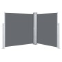 Toldo lateral retráctil gris antracita 140x600 cm en Sombrillas | Comprar online en Foru.es