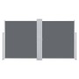 Toldo lateral retráctil gris antracita 140x600 cm en Sombrillas | Comprar online en Foru.es