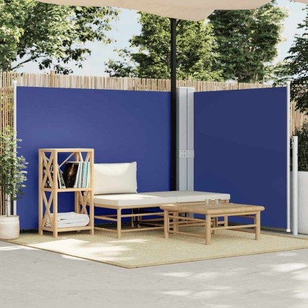 Toldo lateral retráctil azul 140x600 cm en Sombrillas | Comprar online en Foru.es