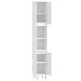 Armario de baño madera contrachapada blanco 30x30x190 cm de vidaXL, Tocadores de baño - Ref: Foro24-831532, Precio: 96,13 €, ...