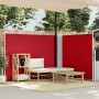Toldo lateral retráctil rojo 140x600 cm en Sombrillas | Comprar online en Foru.es