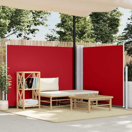 Toldo lateral retráctil rojo 140x600 cm en Sombrillas | Comprar online en Foru.es