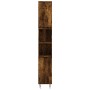 Armario de baño madera contrachapada roble ahumado 30x30x190 cm de vidaXL, Tocadores de baño - Ref: Foro24-831537, Precio: 82...