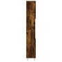 Armario de baño madera contrachapada roble ahumado 30x30x190 cm de vidaXL, Tocadores de baño - Ref: Foro24-831537, Precio: 82...