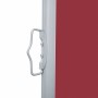 Toldo lateral retráctil rojo 140x600 cm en Sombrillas | Comprar online en Foru.es
