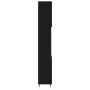 Armario de baño madera contrachapada negro 30x30x190 cm de vidaXL, Tocadores de baño - Ref: Foro24-831525, Precio: 82,53 €, D...