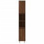 Armario de baño madera contrachapada roble marrón 30x30x190 cm de vidaXL, Tocadores de baño - Ref: Foro24-831539, Precio: 96,...