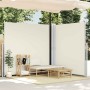 Toldo lateral doble retráctil de jardín color crema 170x600 cm en Sombrillas | Comprar online en Foru.es