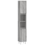 Armario de baño madera contrachapada gris Sonoma 30x30x190 cm de vidaXL, Muebles de baño - Ref: Foro24-831538, Precio: 86,22 ...
