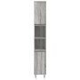 Armario de baño madera contrachapada gris Sonoma 30x30x190 cm de vidaXL, Muebles de baño - Ref: Foro24-831538, Precio: 86,22 ...
