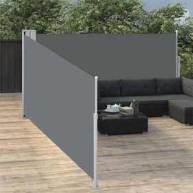 Toldo lateral retráctil gris antracita 100x1000 cm en Sombrillas | Comprar online en Foru.es