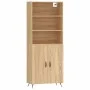 High oak-colored plywood sideboard 69.5x34x180 cm by vidaXL, Sideboards - Ref: Foro24-3189224, Price: 134,25 €, Discount: %