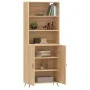 High oak-colored plywood sideboard 69.5x34x180 cm by vidaXL, Sideboards - Ref: Foro24-3189224, Price: 134,25 €, Discount: %