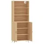 High oak-colored plywood sideboard 69.5x34x180 cm by vidaXL, Sideboards - Ref: Foro24-3189224, Price: 134,25 €, Discount: %