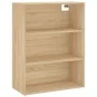 High oak-colored plywood sideboard 69.5x34x180 cm by vidaXL, Sideboards - Ref: Foro24-3189224, Price: 134,25 €, Discount: %