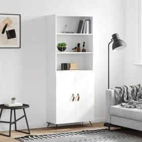 Tall white plywood sideboard 69.5x34x180 cm by vidaXL, Sideboards - Ref: Foro24-3189221, Price: 128,76 €, Discount: %