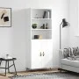 Aparador alto madera contrachapada blanco 69,5x34x180 cm de vidaXL, Aparadores - Ref: Foro24-3189221, Precio: 128,76 €, Descu...