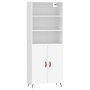 Aparador alto madera contrachapada blanco 69,5x34x180 cm de vidaXL, Aparadores - Ref: Foro24-3189221, Precio: 130,45 €, Descu...