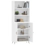 Aparador alto madera contrachapada blanco 69,5x34x180 cm de vidaXL, Aparadores - Ref: Foro24-3189221, Precio: 130,45 €, Descu...