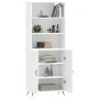 Aparador alto madera contrachapada blanco 69,5x34x180 cm de vidaXL, Aparadores - Ref: Foro24-3189221, Precio: 128,76 €, Descu...