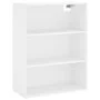Aparador alto madera contrachapada blanco 69,5x34x180 cm de vidaXL, Aparadores - Ref: Foro24-3189221, Precio: 128,76 €, Descu...