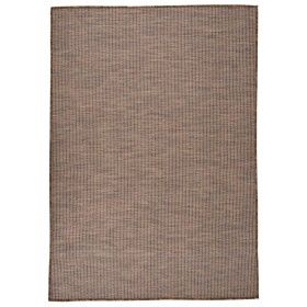 Alfombra de exterior de tejido plano marrón 160x230 cm de vidaXL, Alfombras - Ref: Foro24-340790, Precio: 72,50 €, Descuento: %
