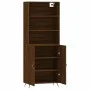 Aparador alto madera contrachapada marrón roble 69,5x34x180 cm de vidaXL, Aparadores - Ref: Foro24-3189228, Precio: 145,82 €,...